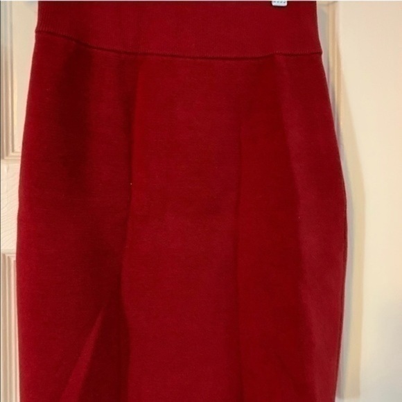 Express Ruby Red Bandage Mini High Waist XS - Picture 2 of 7